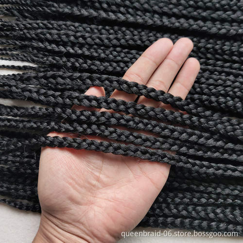 3D Cubic Braids Hair Extensions Synthetic Crochet Braiding Hair 12 Strands/pack Twist Box Braids 24 inch